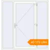 Pricing Entrance doors 2000x2100 mm DOOR KORSA ENERGY-SAVING REHAU SYNEGO RAL 9016 Traffic white two-sided. Price: ₴40,114.68