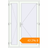 Pricing Entrance doors 1400x2100 mm DOOR KORSA OPTIMUM REHAU BRILLANT RAL 9016 Traffic white two-sided. Price: ₴43,296.14