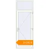 Pricing Entrance doors 900x2500 mm DOOR KORSA ENERGY-SAVING REHAU SYNEGO RAL 9016 Traffic white two-sided. Price: ₴31,091.56