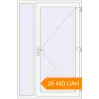 Pricing Entrance doors 1400x2100 mm DOOR KORSA ENERGY-SAVING REHAU SYNEGO RAL 9016 Traffic white two-sided. Price: ₴28,460.00