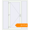 Pricing Entrance doors 1800x2100 mm DOOR KORSA OPTIMUM REHAU BRILLANT RAL 9016 Traffic white two-sided. Price: ₴23,171.41