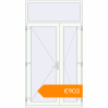 Pricing Entrance doors 1400x2600 mm DOOR KORSA OPTIMUM REHAU BRILLANT RAL 9016 Traffic white two-sided. Price: €903.02