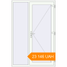 Pricing Entrance doors 1400x2100 mm DOOR KORSA OPTIMUM REHAU BRILLANT RAL 9016 Traffic white two-sided. Price: 23 146.49 UAH