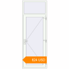 Pricing Entrance doors 900x2500 mm DOOR KORSA ENERGY-SAVING REHAU SYNEGO RAL 9016 Traffic white two-sided. Price: 623.51 USD