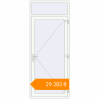 Pricing Entrance doors 1050x2600 mm DOOR KORSA OPTIMUM REHAU BRILLANT RAL 9016 Traffic white two-sided. Price: ₴29,282.53