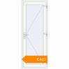 Pricing Entrance doors 800x2100 mm DOOR KORSA BASE REHAU EURO 60 RAL 9016 Traffic white two-sided. Price: €460.05