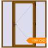 Pricing Entrance doors 2000x2100 mm DOOR KORSA BASE REHAU EURO 60 GOLDEN OAK two-sided. Price: $1,061.40