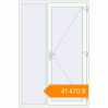 Pricing Entrance doors 1500x2300 mm DOOR KORSA ENERGY-SAVING REHAU SYNEGO RAL 9016 Traffic white two-sided. Price: ₴41,470.21