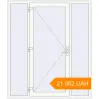 Pricing Entrance doors 1800x2100 mm DOOR KORSA OPTIMUM REHAU BRILLANT RAL 9016 Traffic white two-sided. Price: 21 062.41 UAH