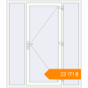 Pricing Entrance doors 1800x2100 mm DOOR KORSA OPTIMUM REHAU BRILLANT RAL 9016 Traffic white two-sided. Price: ₴23,171.41