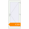 Pricing Entrance doors 900x2100 mm DOOR KORSA ENERGY-SAVING REHAU SYNEGO RAL 9016 Traffic white two-sided. Price: €559.45