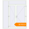 Pricing Entrance doors 2000x2400 mm DOOR KORSA OPTIMUM REHAU BRILLANT RAL 9016 Traffic white two-sided. Price: ₴58,900.30