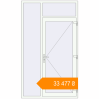 Pricing Entrance doors 1400x2400 mm DOOR KORSA OPTIMUM REHAU BRILLANT BLACK_STRUCTURAL external. Price: ₴33,477.21
