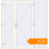 Pricing Entrance doors 2000x2100 mm DOOR KORSA OPTIMUM REHAU BRILLANT RAL 9016 Traffic white two-sided. Price: $1,222.88