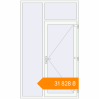 Pricing Entrance doors 1500x2500 mm DOOR KORSA BASE REHAU EURO 60 RAL 9016 Traffic white two-sided. Price: ₴31,828.33