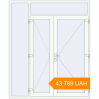 Pricing Entrance doors 2000x2400 mm DOOR KORSA OPTIMUM REHAU BRILLANT RAL 9016 Traffic white two-sided. Price: 43 788.68 UAH
