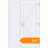 Pricing Entrance doors 1400x2100 mm DOOR KORSA OPTIMUM REHAU BRILLANT RAL 9016 Traffic white two-sided. Price: $867.18