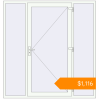Pricing Entrance doors 2000x2100 mm DOOR KORSA OPTIMUM REHAU BRILLANT RAL 9016 Traffic white two-sided. Price: $1,116.07
