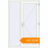 Pricing Entrance doors 1400x2100 mm DOOR KORSA OPTIMUM REHAU BRILLANT RAL 9016 Traffic white two-sided. Price: 621.05 EUR