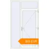 Pricing Entrance doors 1400x2400 mm DOOR KORSA OPTIMUM REHAU BRILLANT BLACK_STRUCTURAL external. Price: 803.29 EUR