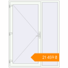 Pricing Entrance doors 1650x2185 mm DOOR KORSA BASE REHAU EURO 60 RAL 9016 Traffic white two-sided. Price: ₴21,458.83
