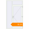 Pricing Entrance doors 1400x2400 mm DOOR KORSA OPTIMUM REHAU BRILLANT BLACK_STRUCTURAL external. Price: $1,121.00