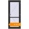 Pricing Internal doors 900x2050 mm INTERIOR door (Z74/60) opens  inside BLACK_STRUCTURAL two-sided. Price: ₴14,301.37