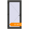 Pricing Internal doors 1000x2030 mm INTERIOR door (Т94/60) opens to the outside BASALT_GREY two-sided. Price: ₴20,286.73