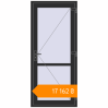 Pricing Internal doors 900x2050 mm INTERIOR door (Z74/60) opens  inside BLACK_STRUCTURAL two-sided. Price: ₴17,161.65