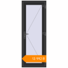 Pricing Internal doors 740x2010 mm INTERIOR door (Z74/60) opens  inside BLACK_STRUCTURAL two-sided. Price: ₴13,991.92