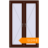 Pricing Tilt-and-Turn 1000x1600 mm KORSA BASE (Euro-Design 60) BLACK_CHERRY two-sided. Price: ₴13,018.79