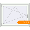 Pricing Tilt-and-Turn 1000x800 mm KORSA STANDARD (Euro 70) BASALT_GREY external. Price: ₴6,410.12