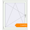 Pricing Tilt-and-Turn 1000x1200 mm KORSA STANDARD (Euro 70) RAL 9016 Traffic white two-sided. Price: ₴5,448.72