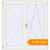 Pricing Tilt-and-Turn 1300x1390 mm KORSA ENERGY-SAVING (SYNEGO MD) RAL 9016 Traffic white two-sided. Price: 9 396.92 UAH