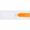 Pricing Tilt-and-Turn 2000x600 mm KORSA STANDARD (Euro 70) RAL 9016 Traffic white two-sided. Price: €138.80