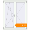Pricing Tilt-and-Turn 1114x1340 mm KORSA STANDARD (Euro 70) RAL 9016 Traffic white two-sided. Price: €175.48