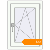Pricing Tilt-and-Turn 500x700 mm KORSA BASE (Euro-Design 60) RAL 9016 Traffic white two-sided. Price: $52.41