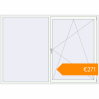 Pricing Tilt-and-Turn 2400x1700 mm KORSA BASE (Euro-Design 60) RAL 9016 Traffic white two-sided. Price: €271.33