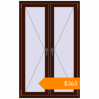 Pricing Tilt-and-Turn 1000x1600 mm KORSA BASE (Euro-Design 60) BLACK_CHERRY two-sided. Price: $363.28
