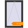 Pricing Tilt-and-Turn 1000x1500 mm KORSA ENERGY-SAVING (SYNEGO MD) ANTHRACITE_GREY_GLATT two-sided. Price: ₴14,176.46