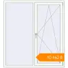 Pricing Tilt-and-Turn 1480x1630 mm KORSA ENERGY-SAVING (SYNEGO MD) RAL 9016 Traffic white two-sided. Price: ₴10,461.87