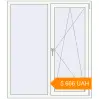 Pricing Tilt-and-Turn 1300x1500 mm KORSA STANDARD (Euro 70) RAL 9016 Traffic white two-sided. Price: 5 666.4 UAH