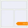 Pricing Tilt-and-Turn 1500x1500 mm KORSA BRILLANT RAL 9016 Traffic white two-sided. Price: €209.64