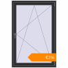 Pricing Tilt-and-Turn 1000x1500 mm KORSA BASE (Euro-Design 60) ANTHRACITE_GREY_GLATT two-sided. Price: €215.54