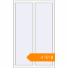 Pricing Tilt-and-Turn 1000x1600 mm KORSA BASE (Euro-Design 60) RAL 9016 Traffic white two-sided. Price: ₴4,151.47