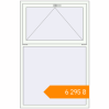 Pricing Tilt-and-Turn 1100x1700 mm KORSA BASE (Euro-Design 60) RAL 9016 Traffic white two-sided. Price: ₴6,295.29