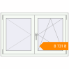Pricing Tilt-and-Turn 1230x790 mm KORSA ENERGY-SAVING (SYNEGO MD) RAL 9016 Traffic white two-sided. Price: ₴8,730.99