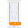 Pricing Tilt-and-Turn 600x1200 mm KORSA BRILLANT RAL 9016 Traffic white two-sided. Price: 108.77 USD