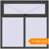 Pricing Tilt-and-Turn 1500x1500 mm KORSA BRILLANT BASALT_GREY two-sided. Price: 10 995.81 UAH