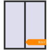 Pricing Tilt-and-Turn 1300x1500 mm KORSA ENERGY-SAVING (SYNEGO MD) BLACK_STRUCTURAL two-sided. Price: $262.54